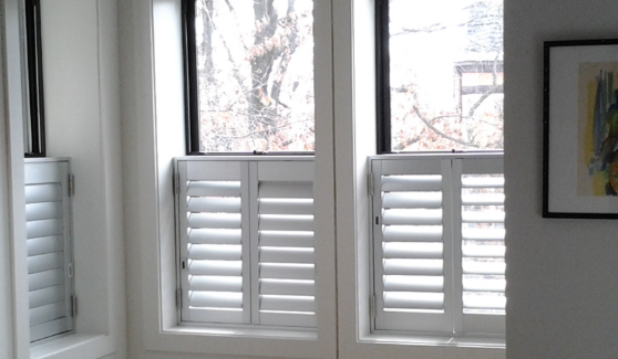 Hinged shutters